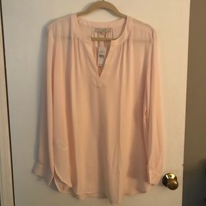 NWT Ann Taylor LOFT Blush colored blouse